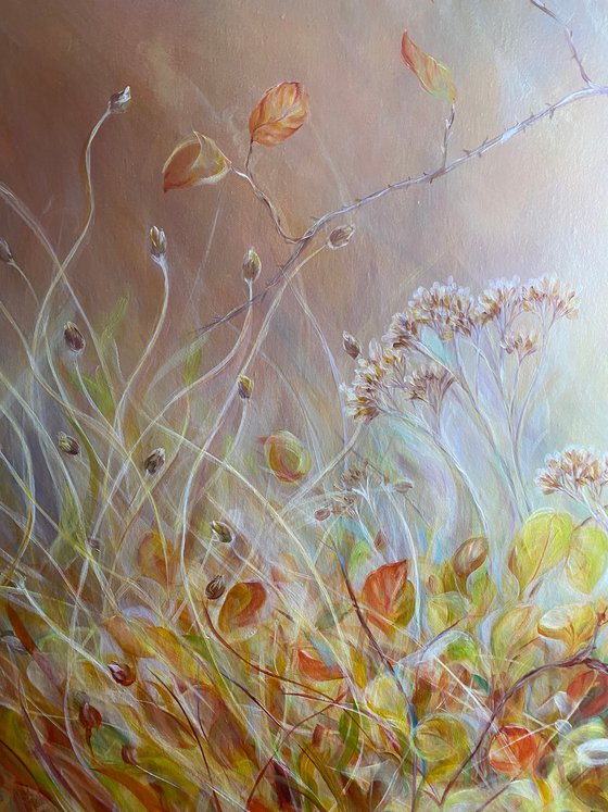Moments in Time- wild hedgerow painting