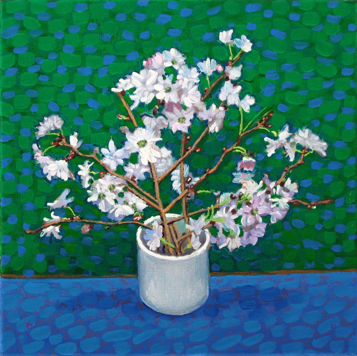 Flowering Cherry in a Cup (1) by Richard Gibson