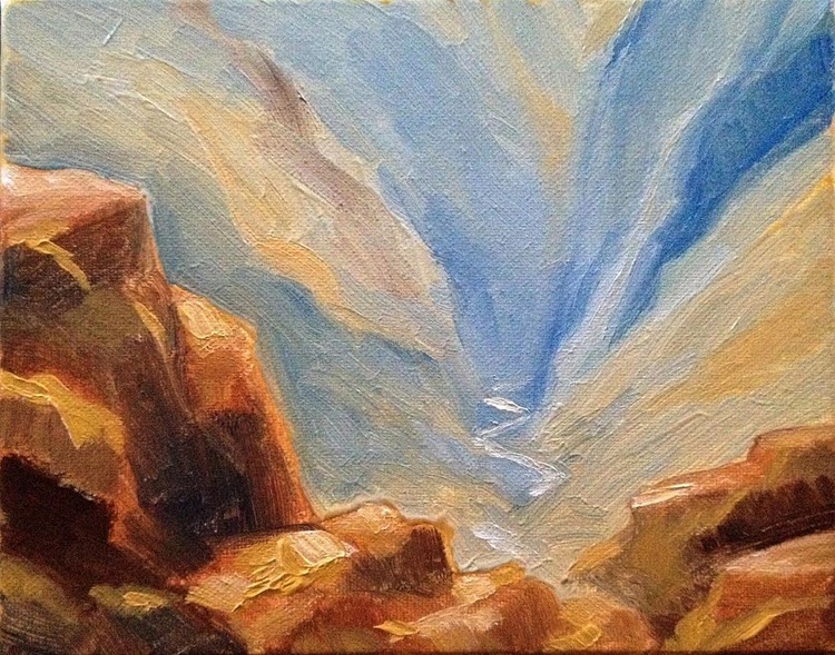 Grand Canyon 10 Acrylic Painting By Rod Norman Artfinder
