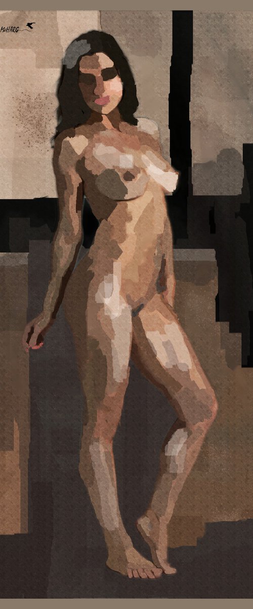 ABSTRACT NUDE #1 by Joe McHarg