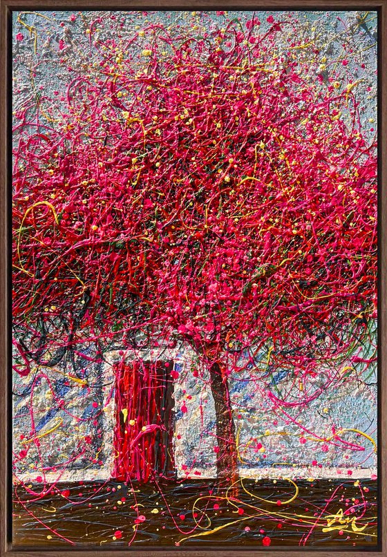 Under the Magenta Canopy - Framed