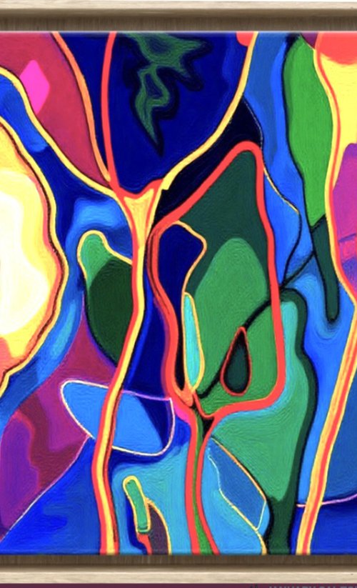 Jazz Style Flowers #1 by V+V Kniazievi