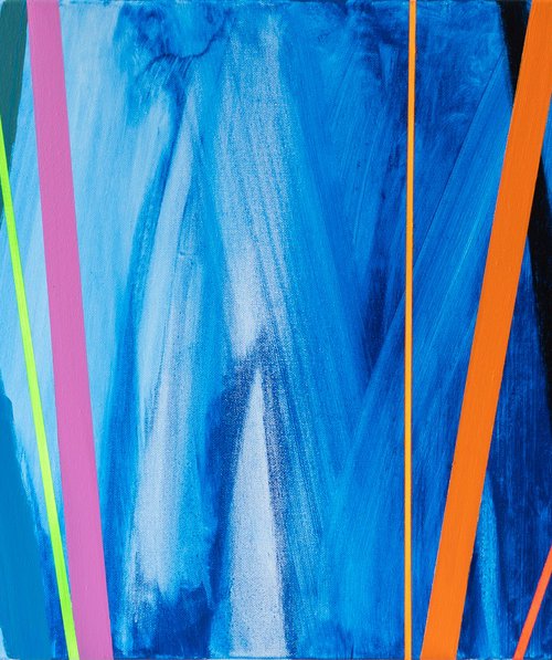 Abstract Spectrum in Blue 3 (AV Art) by Joseph Villanueva