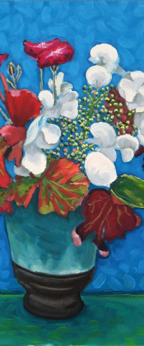 Mixed Flowers and Foliage by Richard Gibson