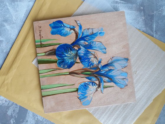 Blue irises