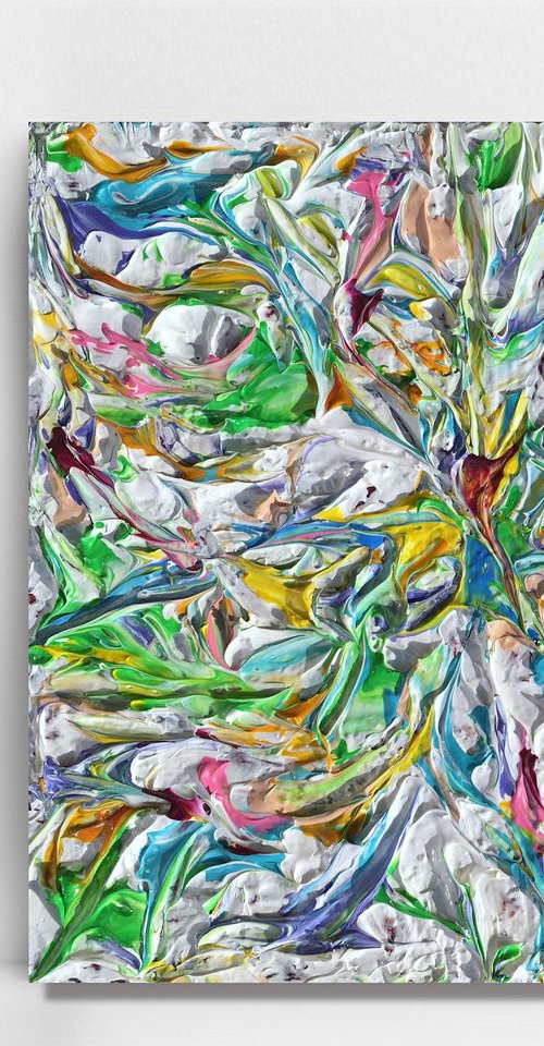 Make A Wish #1  - Small painting - Gift by Julijana Ravbar