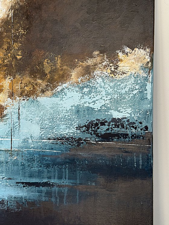 Silent Drift of Light-blue landscape