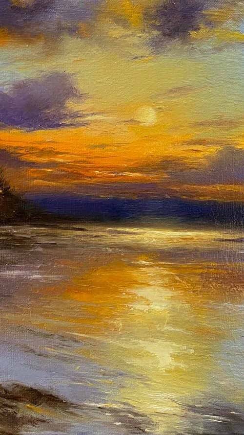 Purpule sunset by Farzaneh Maddahi