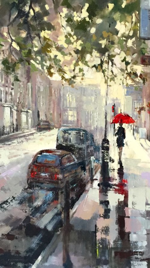 'Evening Rain,London' by Ewa Czarniecka