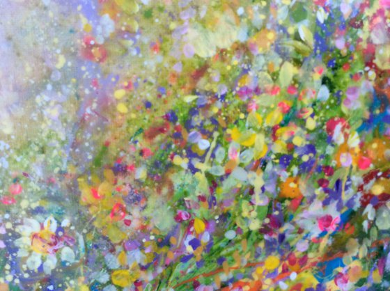 Floral Meadow Diptych Resin