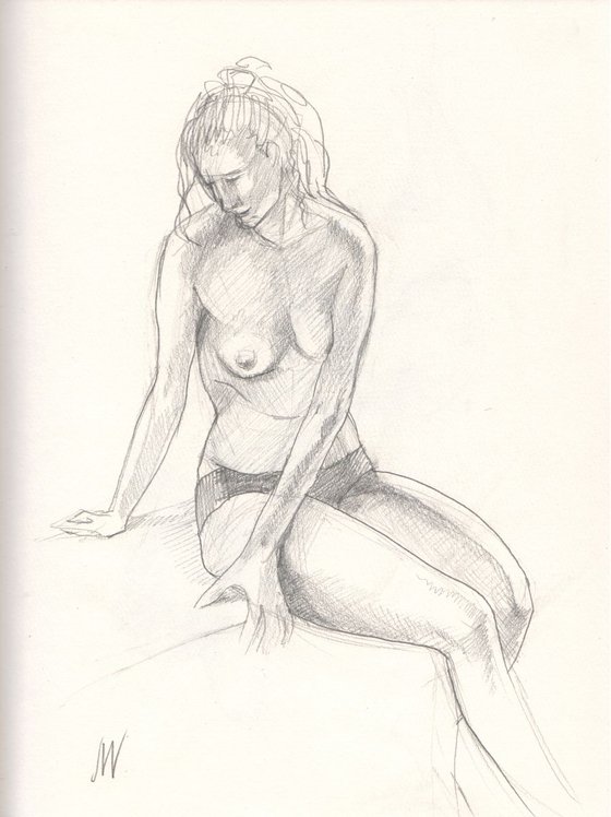 Sketch of Human body. Woman.37