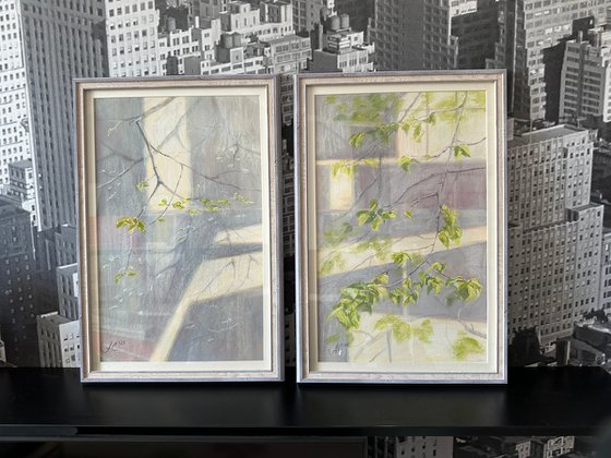 Diptych. Linden