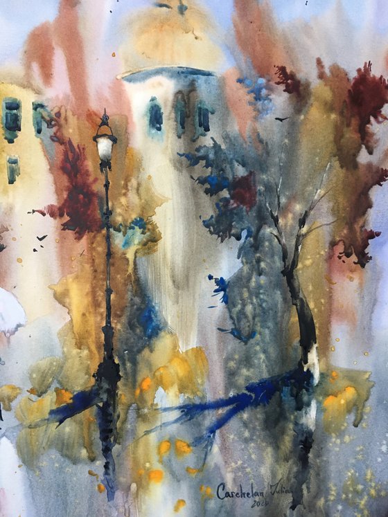 Watercolor “Walking through colors” perfect gift
