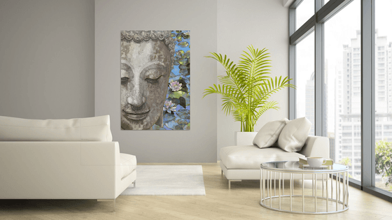 Buddha and water lilies.