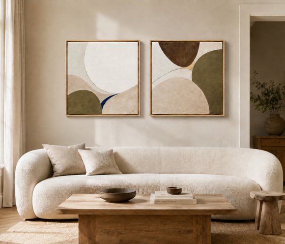 QUIET MOTION II - Diptych