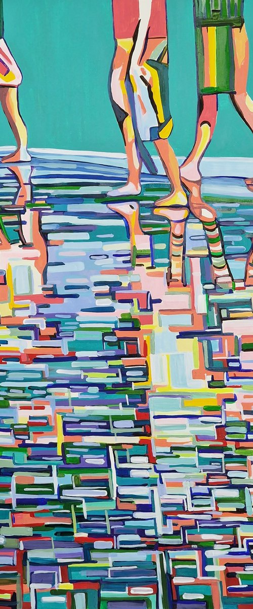 At the beach / 100 x 70 cm by Alexandra Djokic