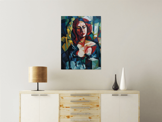 Game(60x80cm,  oil painting, ready to hang)