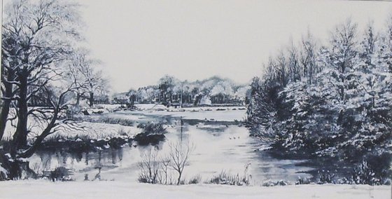 Adlington Cheshire in Winter
