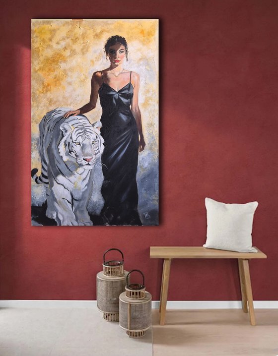White Tiger, Black Dress