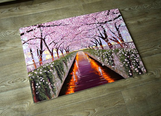 Sakura alley - Commission Art