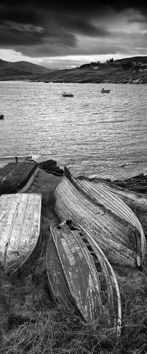 Boats at Talmine Beach  - Scotland by Stephen Hodgetts Photography