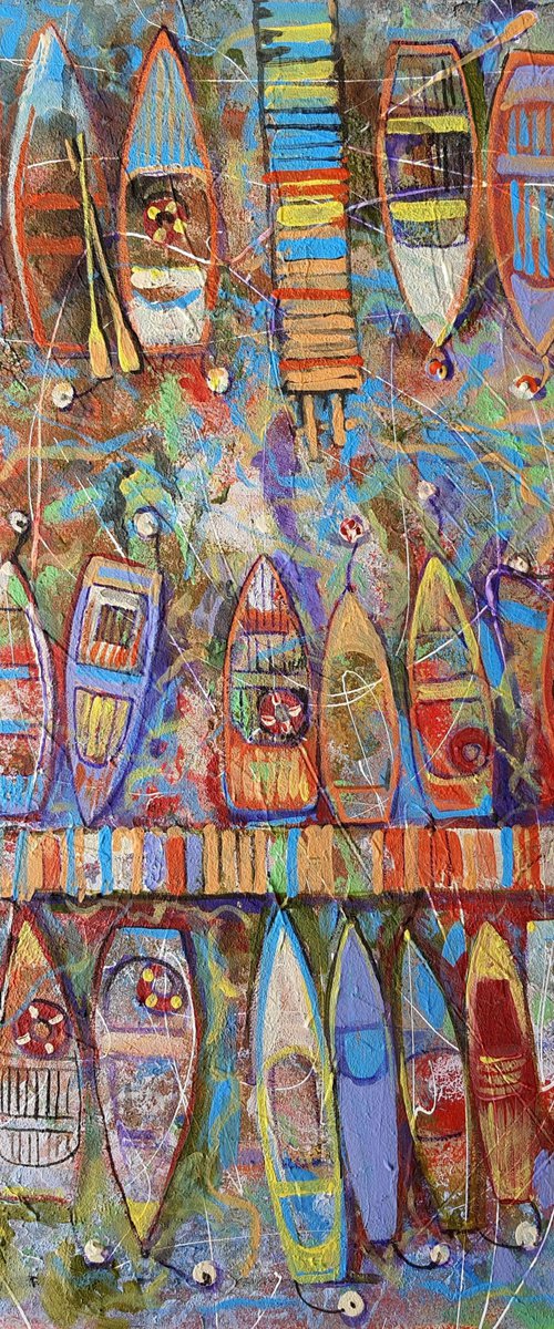 Boats and sharks. by Rakhmet Redzhepov