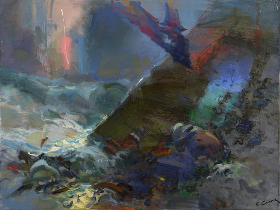 "Birds over the sea"