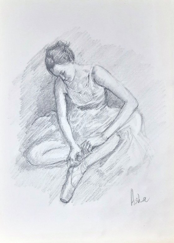 Ballerina 12 Inspired by Edgar Degas