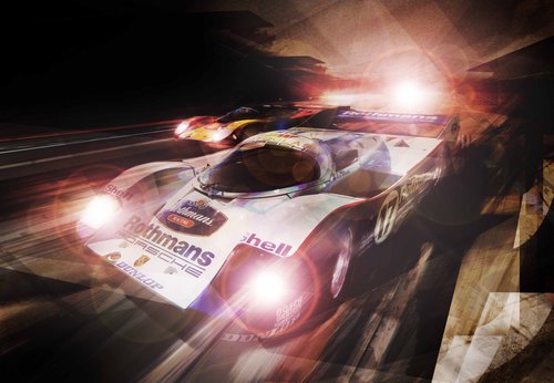 Rothmans Porsche at le mans by Adrian Bradbury