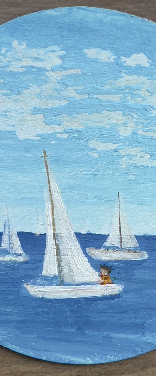 Sailing - Learning the Ropes by KM Arts