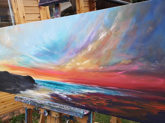 Summer Rhythms - seascape, emotional, panoramic