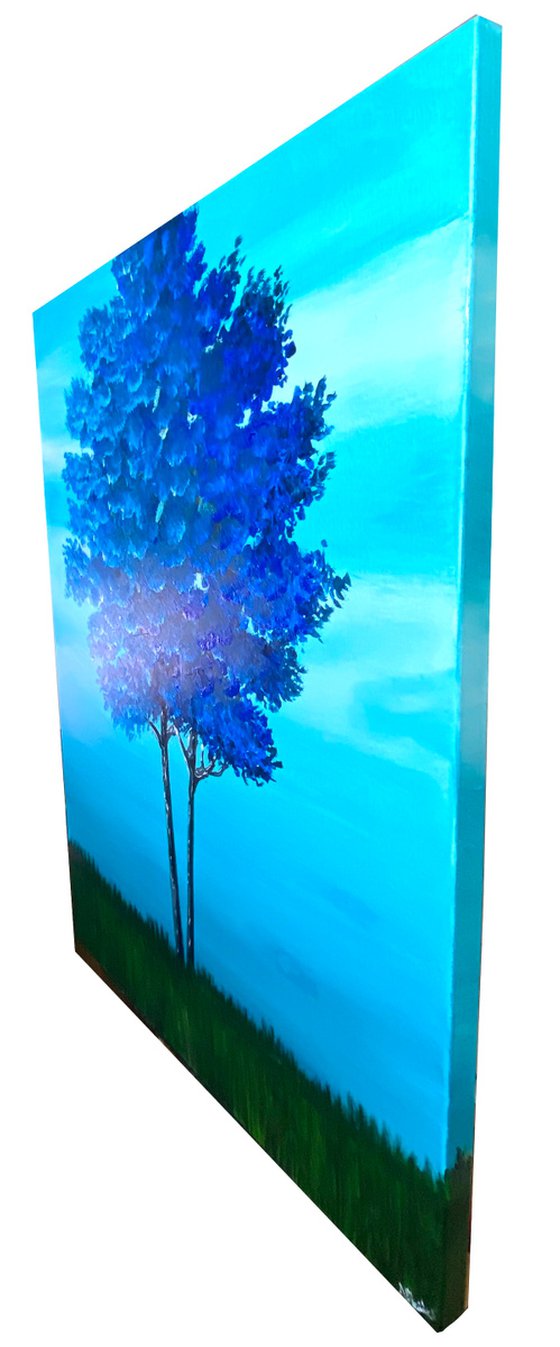 Large Blue Tree