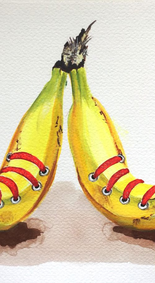 Banana sneakers by Lena Smirnova