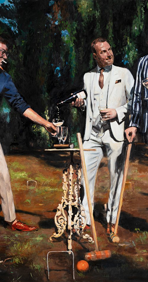 Croquet in muddy puddles. by Roeland Kneepkens