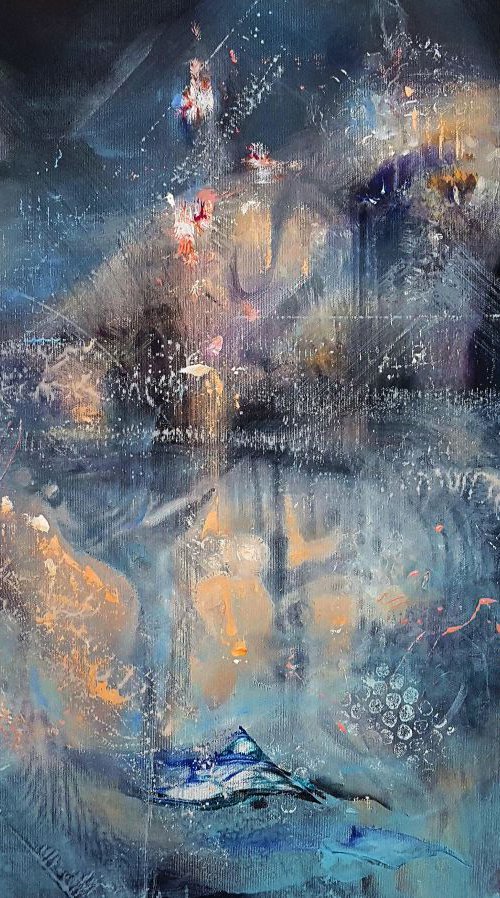 Memories do not die alone Blue superb mindscape masterpiece by OVIDIU KLOSKA by Kloska Ovidiu