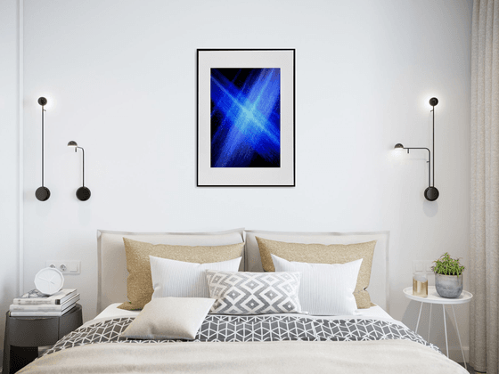 " Black and Blue composition "  Limited Edition 1 / 15
