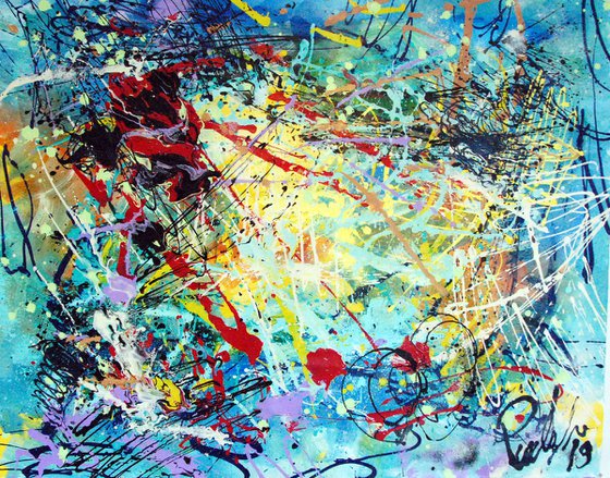 Uva matura smalto su tela 150x120cm
