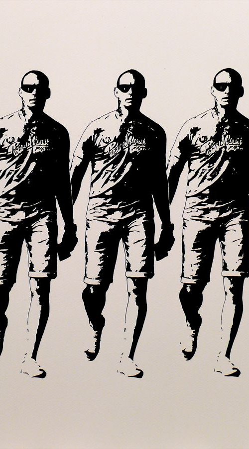 Three walking men 11 by Tehos