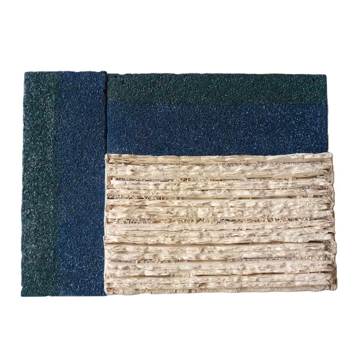 Abstract Relief By Rossitza Trendafilova, 15 X 11", "Island", Original Artwork