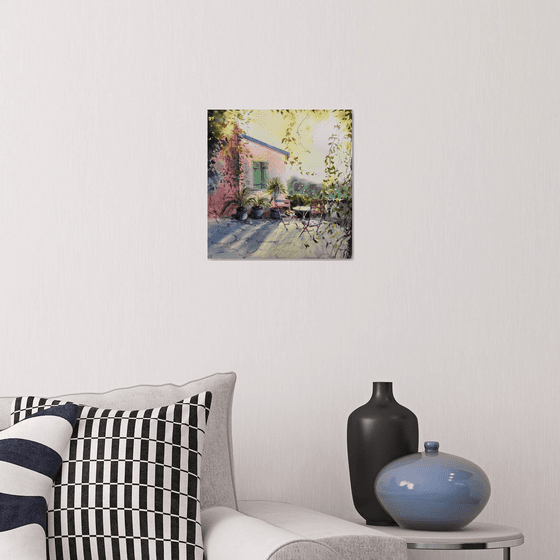 Sunlit Cyprus Corner