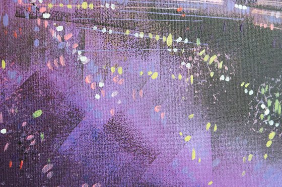 Blossom Trees By Moonlight