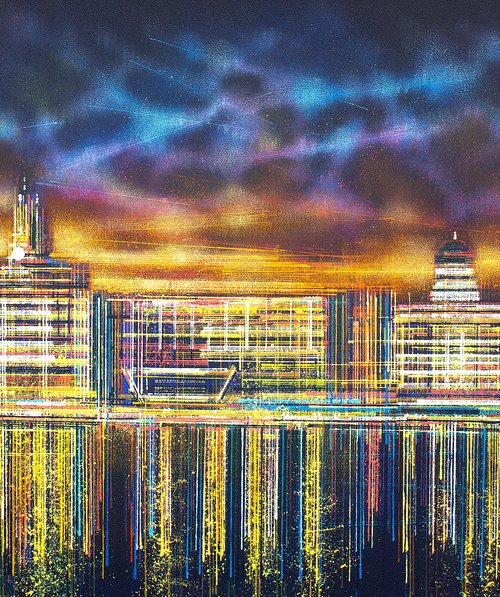 Liverpool Skyline At Night by Marc Todd