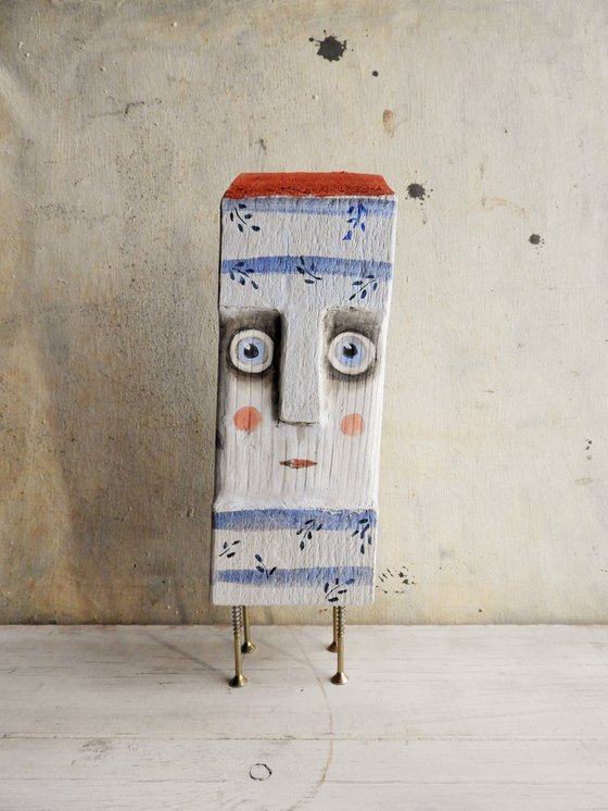Human house with stripes