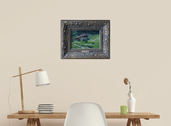 Pinega. Bathhouse by the river