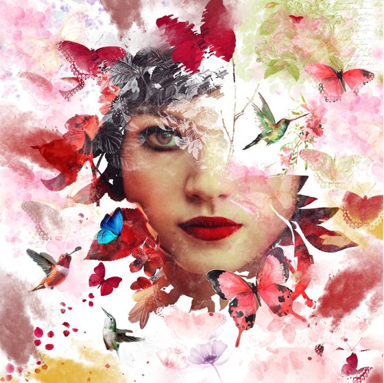 Miss Butterfly Nr. 2- Digital Art - Photography - Portrait - Manipulated