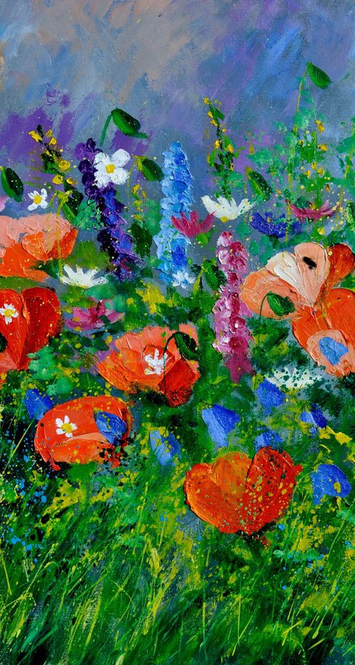 Garden flowers by Pol Henry Ledent