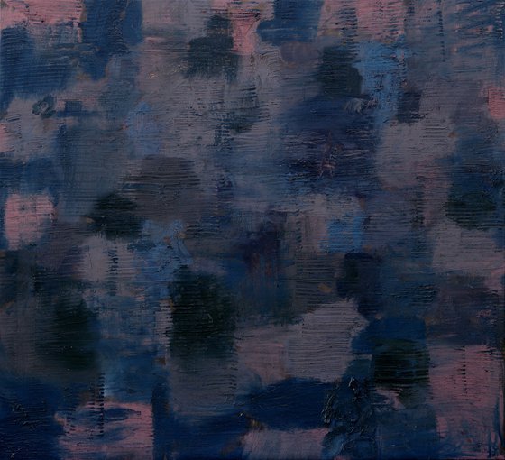 XXL blue painting large art