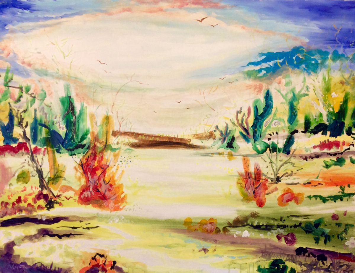  Return To The Fields By Alejos, 46 X 35, Artwork For Sale On Artfinder