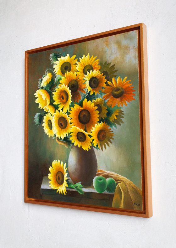 NATUREMORTE WITH SUNFLOWERS