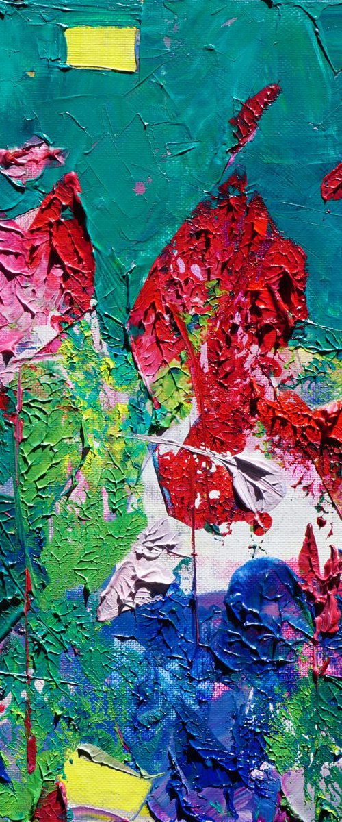 Red Forest 12x12in;30x30cm by jelena b